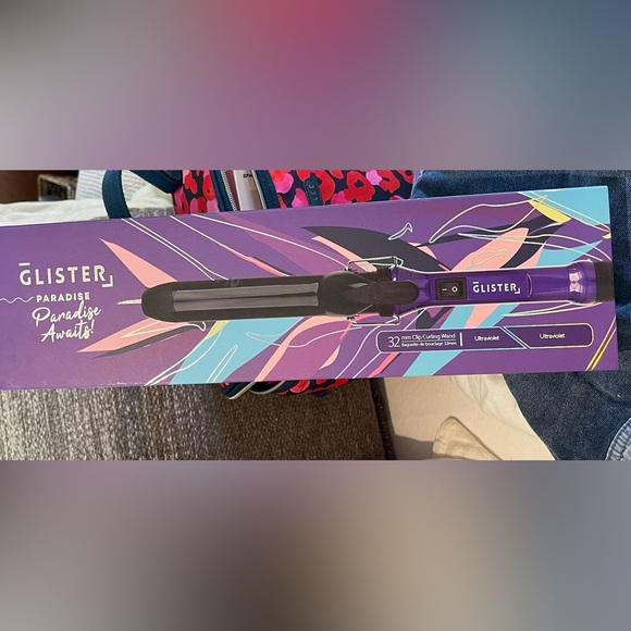 NWT Glister - Paradise 32mm Max Volume Clip Curler - Ultraviolet - Picture 1 of 8